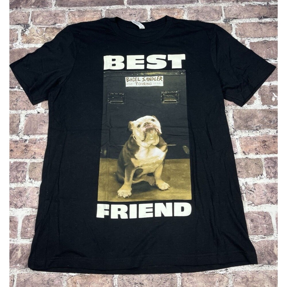 Adam Sandler Best Friends Tour T Shirt Mens L Black Graphic Comedy Bella Tee